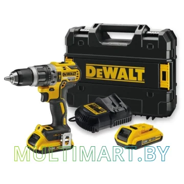 Ударная дрель-шуруповерт DeWalt DCD796D2-QW (с 2-мя АКБ 2 Ач, кейс)